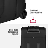 Victorinox Crosslight Wheeled Duffel Bag - Travel Luggage with Wheels - Includes Shoe Storage - Premium Travel Essentials - 87 Liters, Black