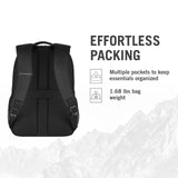 Victorinox Energy 16" Laptop Backpack - Slim Backpack for Business & Travel - Laptop Compartment - Airflow Back Padding - Lightweight & Durable - Black/Grey