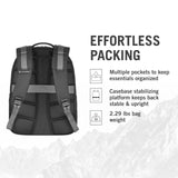 Victorinox Flyer 16" Laptop Backpack - Slim Backpack for Business & Travel - Laptop Compartment - Airflow Back Padding - Lightweight & Durable - Black/Grey