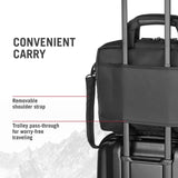 Victorinox Pivot 14" Laptop Slimcase - Business Briefcase for Travel & Commute - Compact & Lightweight Laptop Bag - Padded & Durable - Shoulder Strap - Black