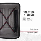 Victorinox Spectra 3.0 Expandable Large Case - Modern Hardside Luggage - Rolling Suitcase with Spinner Wheels - Holds Travel Accessories - 103 Liters, Red