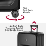 Victorinox Spectra 3.0 Expandable Medium Case - Modern Hardside Luggage - Rolling Suitcase with Spinner Wheels - Holds Travel Accessories - 81 Liters, Black