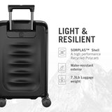 Victorinox Spectra 3.0 Frequent Flyer Carry-On - Modern Hardside Carry-On Luggage - Rolling Suitcase with Spinner Wheels - Holds Travel Accessories - 37 Liters, Black