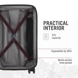 Victorinox Spectra 3.0 Frequent Flyer Carry-On - Modern Hardside Carry-On Luggage - Rolling Suitcase with Spinner Wheels - Holds Travel Accessories - 37 Liters, Black