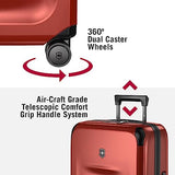 Victorinox Spectra 3.0 Frequent Flyer Plus Carry-On - Modern Hardside Carry-On Luggage - Rolling Suitcase with Spinner Wheels - Holds Travel Accessories - 45 Liters, Red