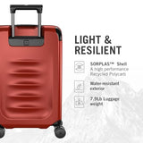 Victorinox Spectra 3.0 Frequent Flyer Plus Carry-On - Modern Hardside Carry-On Luggage - Rolling Suitcase with Spinner Wheels - Holds Travel Accessories - 45 Liters, Red