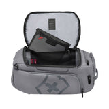 Victorinox Touring 2.0 Travel 2 - in - 1 Duffel - Modern, Durable Duffel Bag & Backpack for the Gym, Pool, or Trail - Features Shoe Compartment - 38 Liters, Light Gray