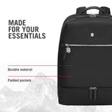 Victorinox Victoria Signature Deluxe Backpack - Professional Laptop Backpack for Women - Holds Computer & Tablet - Includes Clutch - 18 Liters, Black