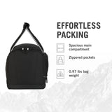 Victorinox Voyage 19" Travel Duffel - Spacious Duffel for Travel & Gym - Overnight Bag - Lightweight & Durable - Adjustable Padded Shoulder Strap - Front Pocket - Black