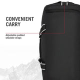 Victorinox Voyage 19" Travel Duffel - Spacious Duffel for Travel & Gym - Overnight Bag - Lightweight & Durable - Adjustable Padded Shoulder Strap - Front Pocket - Black