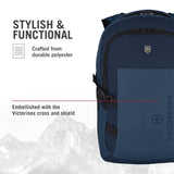 Victorinox VX Sport EVO Compact Backpack - Modern Backpack to Carry Travel Accessories - Includes Airflow Channels & Adjustable Straps - 20 Liters, Blue