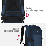Victorinox VX Sport EVO Compact Backpack - Modern Backpack to Carry Travel Accessories - Includes Airflow Channels & Adjustable Straps - 20 Liters, Blue