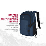 Victorinox VX Sport EVO Compact Backpack - Modern Backpack to Carry Travel Accessories - Includes Airflow Channels & Adjustable Straps - 20 Liters, Blue