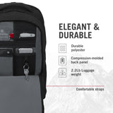 Victorinox VX Sport EVO Deluxe Backpack - Modern Backpack to Carry Travel Accessories - Includes Airflow Channels & Adjustable Straps - 28 Liters, Black