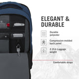 Victorinox VX Sport EVO Deluxe Backpack - Modern Backpack to Carry Travel Accessories - Includes Airflow Channels & Adjustable Straps - 28 Liters, Blue