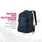 Victorinox VX Sport EVO Deluxe Backpack - Modern Backpack to Carry Travel Accessories - Includes Airflow Channels & Adjustable Straps - 28 Liters, Blue