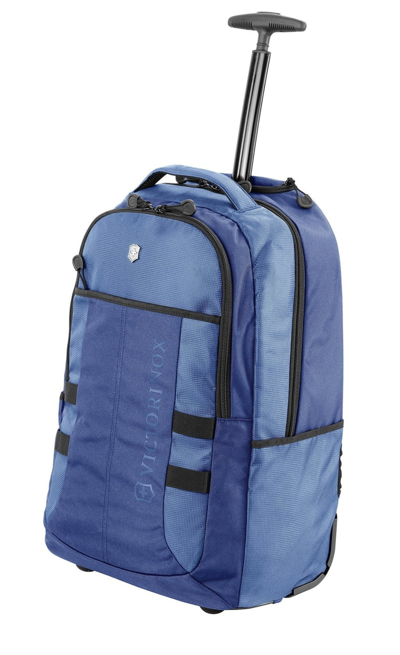 Victorinox VX Sport Wheeled Cadet Backpack With Pass Thru Sleeve, Blue, 20.9 - inch