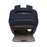 Victorinox Werks Traveler 7.0, Compact Backpack with 14" Laptop and 11" Tablet Compartment, Navy Blue