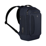 Victorinox Werks Traveler 7.0, Compact Backpack with 14" Laptop and 11" Tablet Compartment, Navy Blue