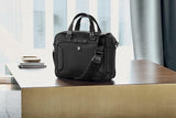 Victorinox Werks Traveler 7.0, Compact Briefcase, Briefcase with 14" Laptop and 11’’ Tablet Compartment, Black