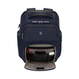 Victorinox Werks Traveler 7.0, Deluxe Backpack, Backpack with 15.6'' Laptop and 11'' Tablet Compartment, Navy Blue