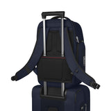 Victorinox Werks Traveler 7.0, Deluxe Backpack, Backpack with 15.6'' Laptop and 11'' Tablet Compartment, Navy Blue