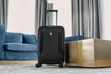 Victorinox Werks Traveler 7.0, Frequent Flyer Carry-On, 8-Wheel Softside Expandable Cabin Case, Black