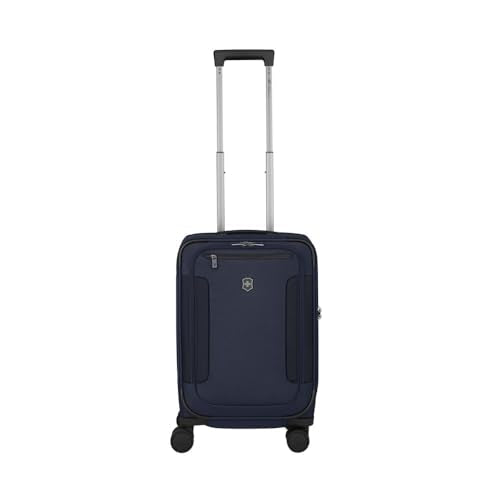 Victorinox Werks Traveler 7.0, Frequent Flyer Carry-On, 8-Wheel Softside Expandable Cabin Case, Navy Blue