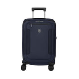 Victorinox Werks Traveler 7.0, Frequent Flyer Carry-On, 8-Wheel Softside Expandable Cabin Case, Navy Blue
