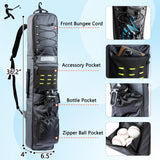 VIGEGARI Baseball Bat Bag Backpack Holds 4 Bats, Slim Bat - Focused Design for Youth & Adults, Baseball Bag with Fence Hook, Padded Bat Case with Ball Pocket, Softball & T - Ball Bat Carrying Bag
