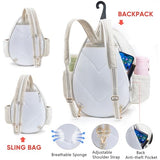 VIGEGARI Quilted Tennis Bag for Women – Tennis Backpack & Crossbody Sling | Holds 2 Rackets or 3 Pickleball Paddles | Lightweight Badminton Racket Bag, Tennis Tote & Sports Backpack