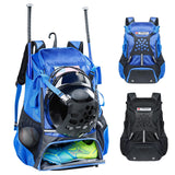 VIGEGARI Youth Baseball Backpack for Boys, Bat Bag, Softball Bag, T-Ball, Softball Equipment & accessories for Bat, Glove Holder, Helmet, Shoes Compartment, Baseball Gifts for Youth and Adults.
