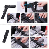 Vigorport Luggage Connector, Straps for Suitcase, Add A Bag Adjustable Attachment Accessories 1.25" Endless for Connect Your 3 Luggage Together - 2 Pack