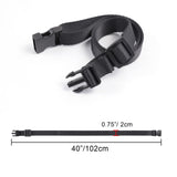 Vigorport Utility Straps Quick Release Nylon Backpack Accessory Bag Strap,Adjustable for Hiking,Travel,Outdoor Sports - 4 Pack (Black, 0.75" W - 40 L)