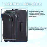 VIHEEVA Softside Luggage Sets, Extra Large Expandable Suitcase Sets With Spinner Wheels and Combination Lock Red Luggage For Long Time Overseas Journey(Navy) 22inch, 26inch, 30inch