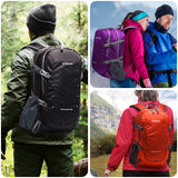vimapo Packable Lightweight Backpack 40L, Ripstop Nylon Foldable Traveling Daypack, Collapsible Hiking Backpack For Outdoor(Black)