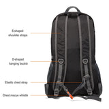 vimapo Packable Lightweight Backpack 40L, Ripstop Nylon Foldable Traveling Daypack, Collapsible Hiking Backpack For Outdoor(Black)
