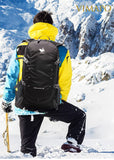 vimapo Packable Lightweight Backpack 40L, Ripstop Nylon Foldable Traveling Daypack, Collapsible Hiking Backpack For Outdoor(Black)