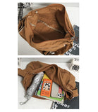 Vintage Canvas Messenger Bag for Men Women Crossbody Bag Satchel Shoulder Bag Harajuku Streetwear (Army Green)