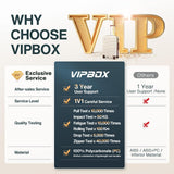 Vipbox Carry On Luggage 20 Inch Hardside Ultra Durable 100% PC Lightweight Small Travel Suitcase with Wheels TSA Lock, Elegant White