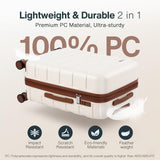 Vipbox Luggage Sets 2 Piece 20/24 Inch (3 - YEARS VIP SERVICE) Hardside Ultra Durable Expandable Lightweight Polycarbonate Carry On Travel Suitcase with Spinner Wheels TSA Lock, Elegant White