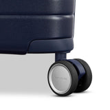 Virtuosa Hardside 21 Inch Carry On Luggage - Airline Approved with 360° Spinner Wheels, RightHeight™ Adjustable Handle - Zippered WetPak™ - TSA Lock - Expandable Light Polycarbonate Shell - Navy