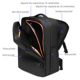 Visnalefry 55L Travel Backpack with Built - in Vacuum Seal Backpacks Exapandable Waterproof Air Compression with electronic scale TSA Lock Carry - On Suitcase Luggage Laptop Bag Black
