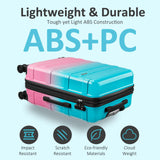 VIVIcity Carry on 20inch Luggage with Spinner Wheels, Lightweight PC+ABS Hard Shell Suitcases, Expandbale Storage & TSA Aprovel Lock