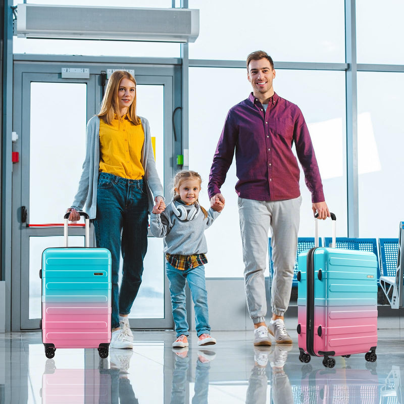 VIVIcity Carry on 20inch Luggage with Spinner Wheels, Lightweight PC+ABS Hard Shell Suitcases, Expandbale Storage & TSA Aprovel Lock
