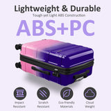 VIVIcity Carry on 20inch Luggage with Spinner Wheels, Lightweight PC+ABS Hard Shell Suitcases, Expandbale Storage & TSA Aprovel Lock