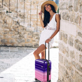 VIVIcity Carry on 20inch Luggage with Spinner Wheels, Lightweight PC+ABS Hard Shell Suitcases, Expandbale Storage & TSA Aprovel Lock