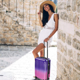 VIVIcity Carry on 20inch Luggage with Spinner Wheels, Lightweight PC+ABS Hard Shell Suitcases, Expandbale Storage & TSA Aprovel Lock