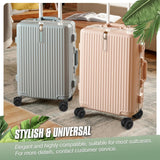 Vivikivi Luggage Replacement Wheels, 2 Pcs Suitcase Double - Row Wheels with Brakes and Shock Absorption for DIY Repair Spare Suitcase Casters Replacement Luggage Parts, V - LN2