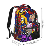Vkaxopt Backpack Shark Teeth Camo Backpacks Travel Laptop Daypack Big Capacity Bookbag Fashion Durable Back Pack for School Boy Girl Men and Women - SuperGraffiti